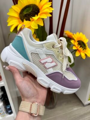 Zapatillas N pastel